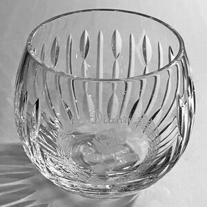 1997 PRINCESS DIANA Memorial Rose Bowl / STUART CRYSTAL England / 4 Inches Wide